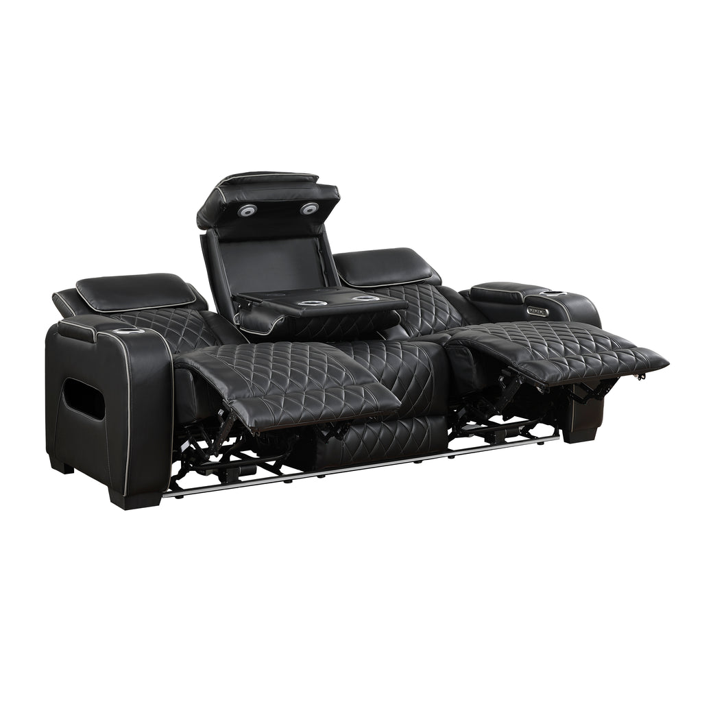 Black Power Reclining 2‑Pc Set
