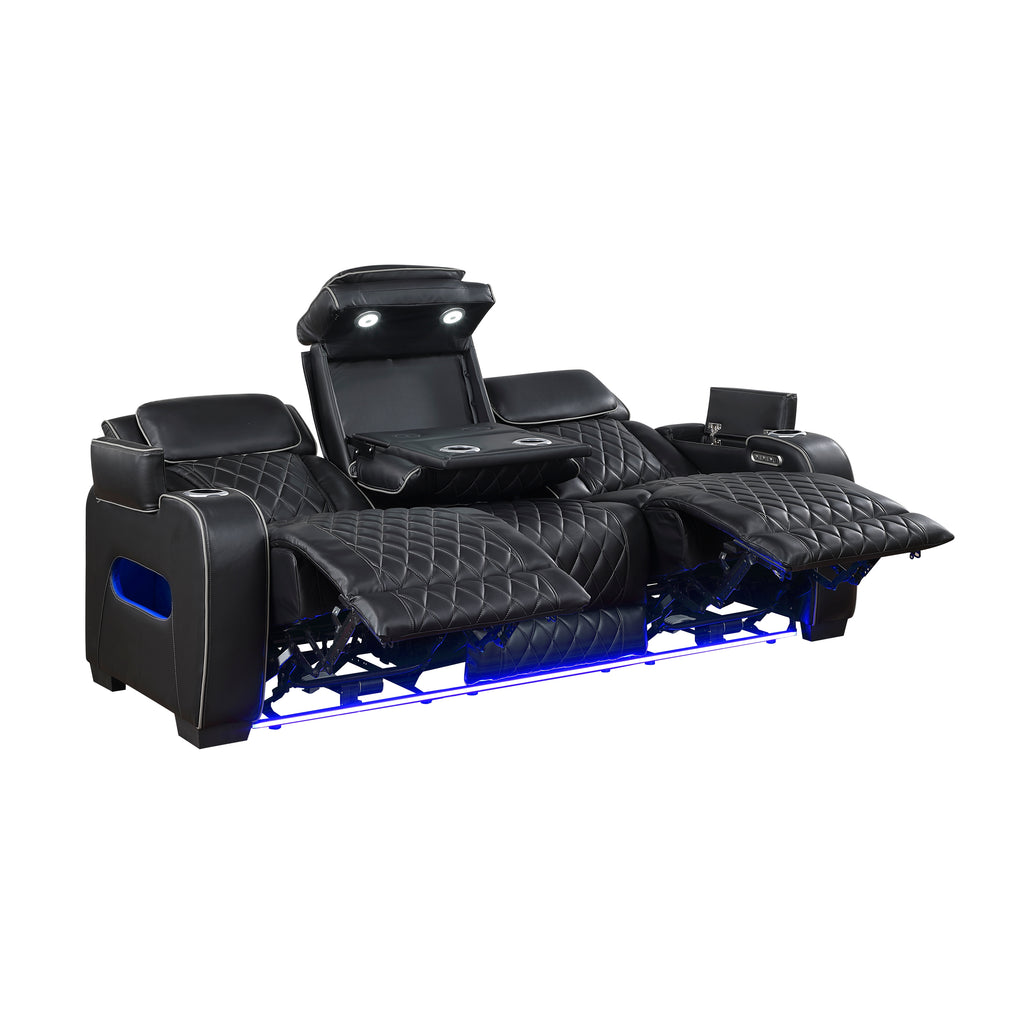 Black Power Reclining 2‑Pc Set