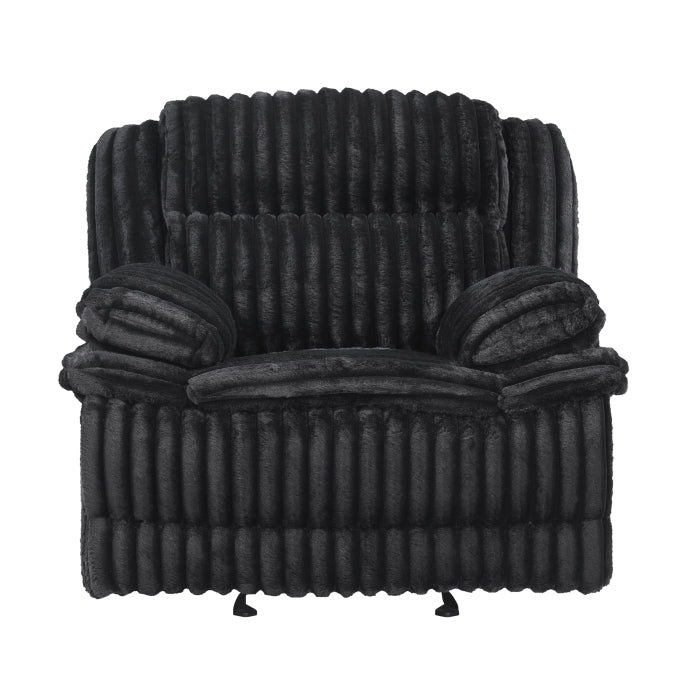 Black Corduroy Reclining Set