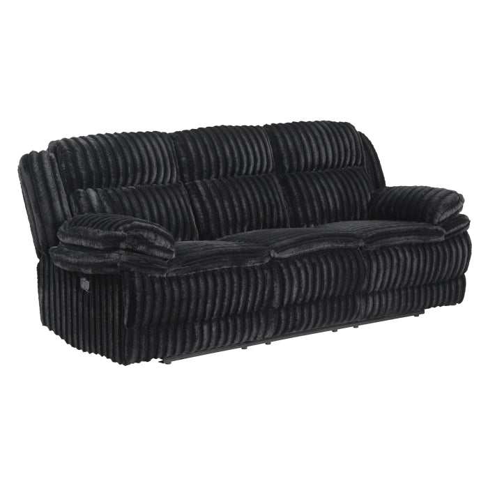 Black Corduroy Reclining Set