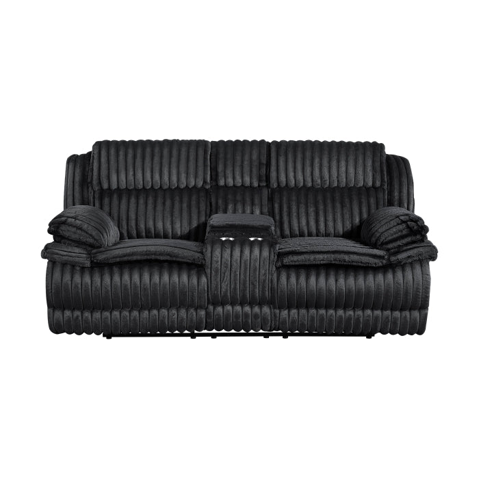 Black Corduroy Reclining Set