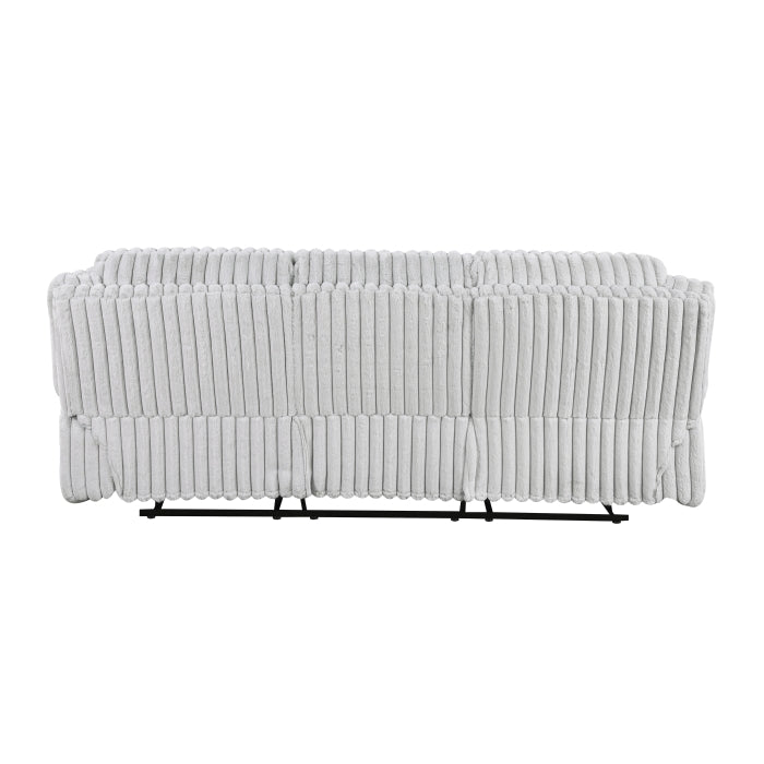 Gray Corduroy Reclining Living Room 2‑Pc Set
