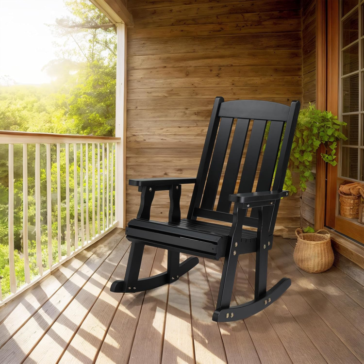 Wooden Outdoor Rocking Chair, multiple colors
