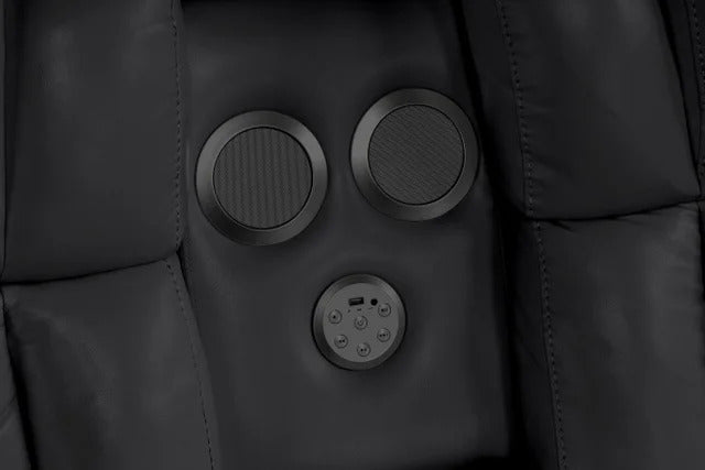 ACE29 Brown Reclining Sectional with LED