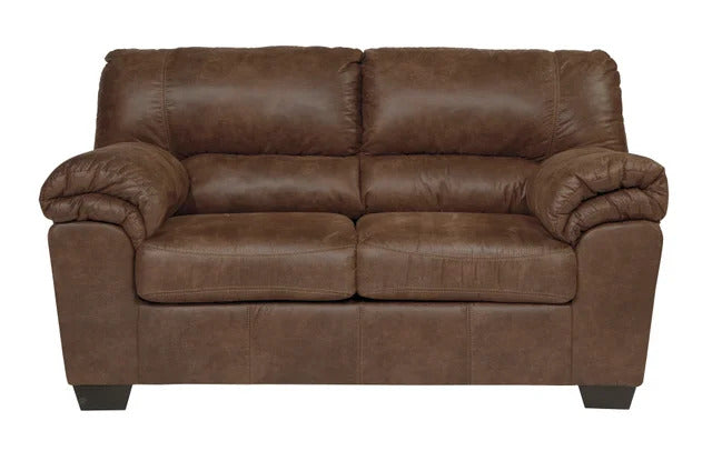 Ashley brown faux leather Sofa & Loveseat Set