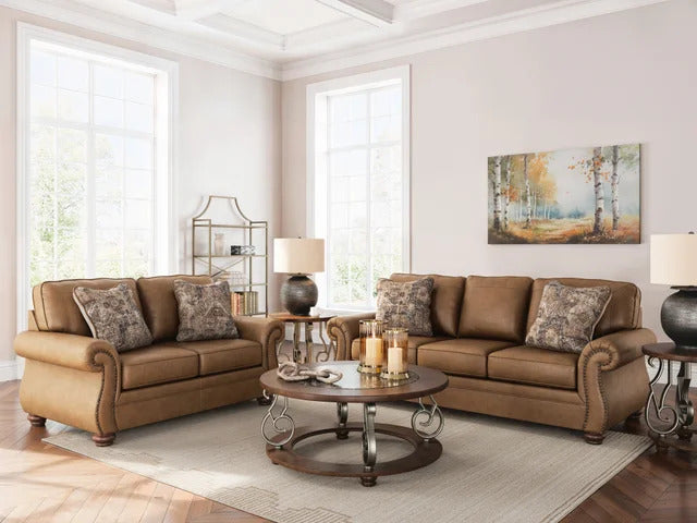 Ashley Shadsburne earth Sofa & Loveseat Set