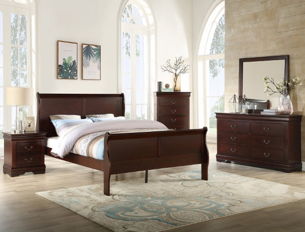 B3850 Louis Philip Cherry Bedroom Set