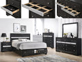 B4670 Regata Black & Silver Bedroom Set