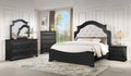 B6020 Elegant traditional black bedroom set
