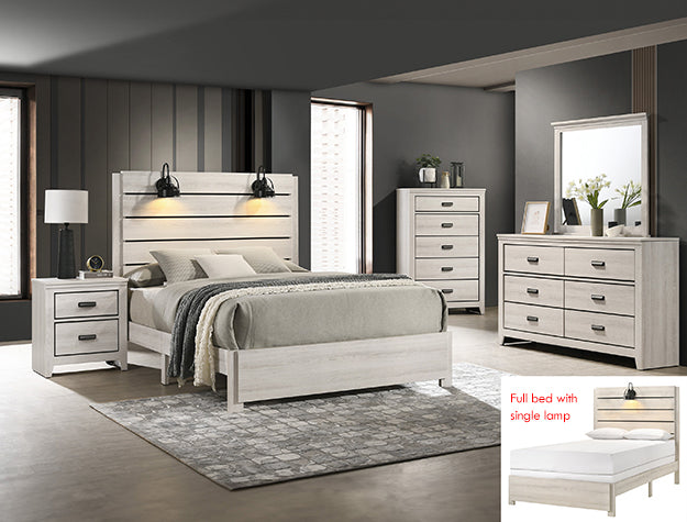 B6810 Carter White 7-Piece Queen Bedroom Set