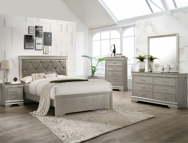 B6910 Amalia Silver Bedroom Set