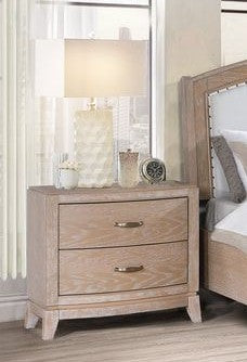 B8010 Contemporary 5‑Piece natural wood Bedroom Set