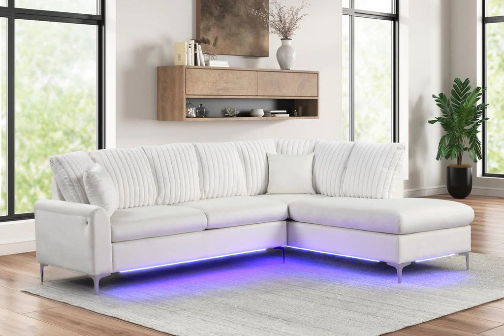 Candy Modern Sectional with LED Lighting