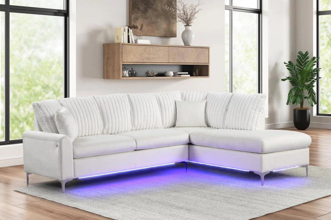 Candy Modern Sectional with LED Lighting