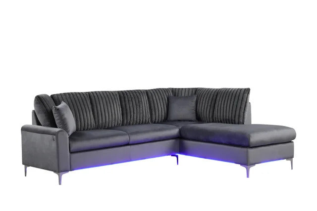 Candy Charcoal - Sectional (w/ LED's)