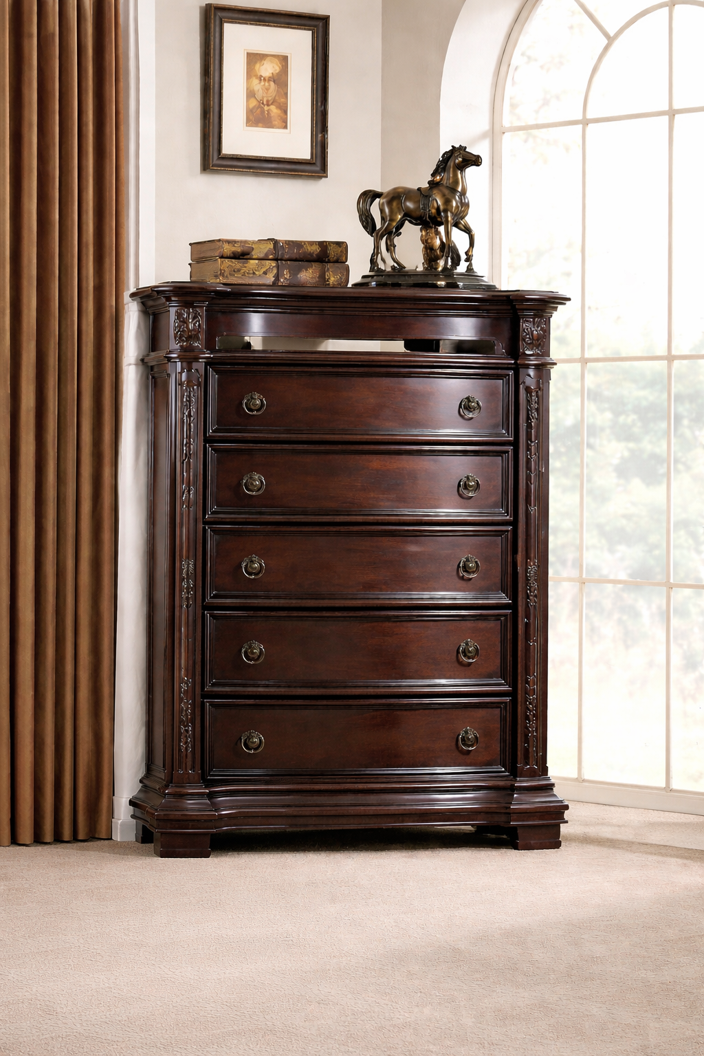 B1600 Stanley Brown 4-Piece Bedroom Set