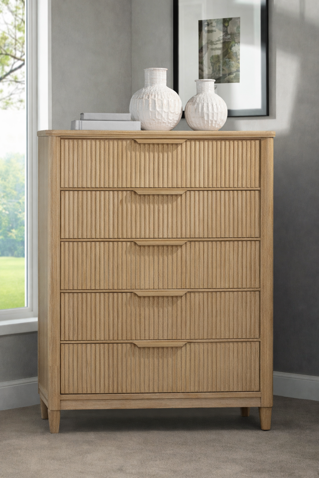 B1450 Kara Bedroom Group – Cerused Natural