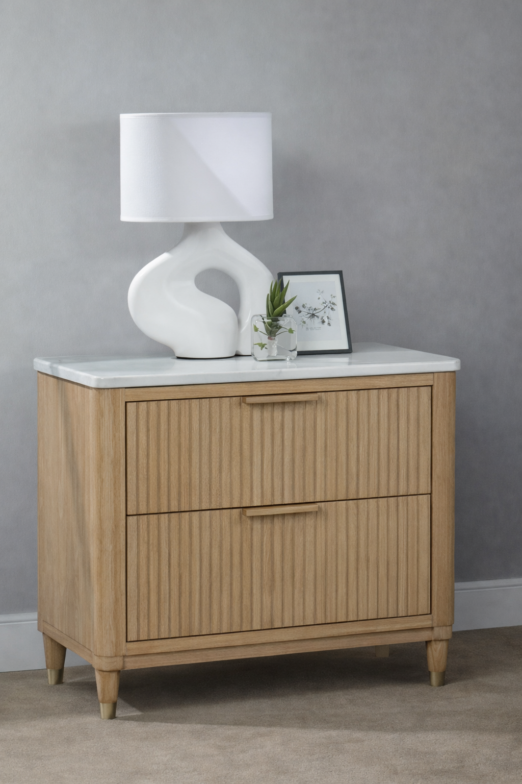 B1450 Kara Bedroom Group – Cerused Natural