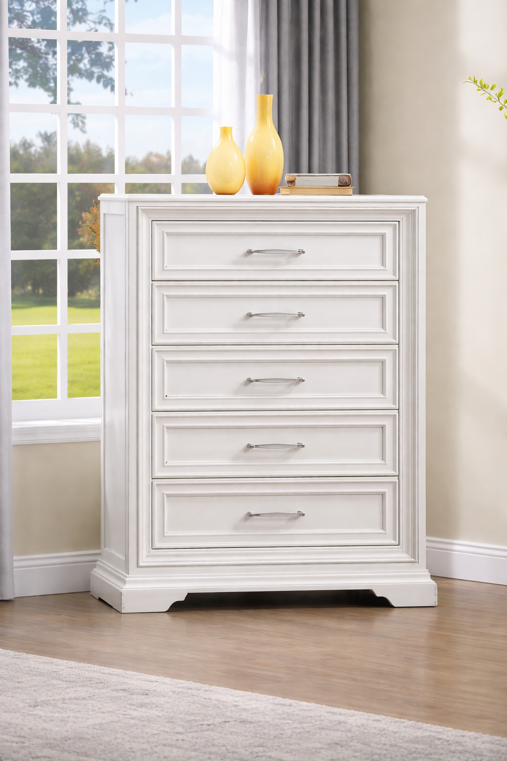 B1650 Alexandria Antique White Bedroom Set