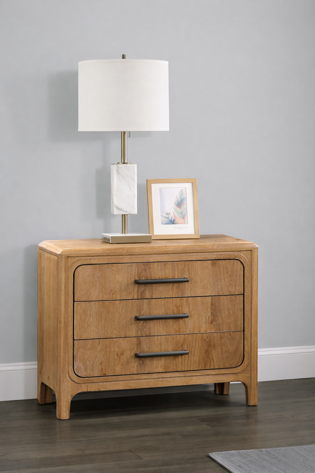 B1500 Westcott Cerused Natural Bedroom Set
