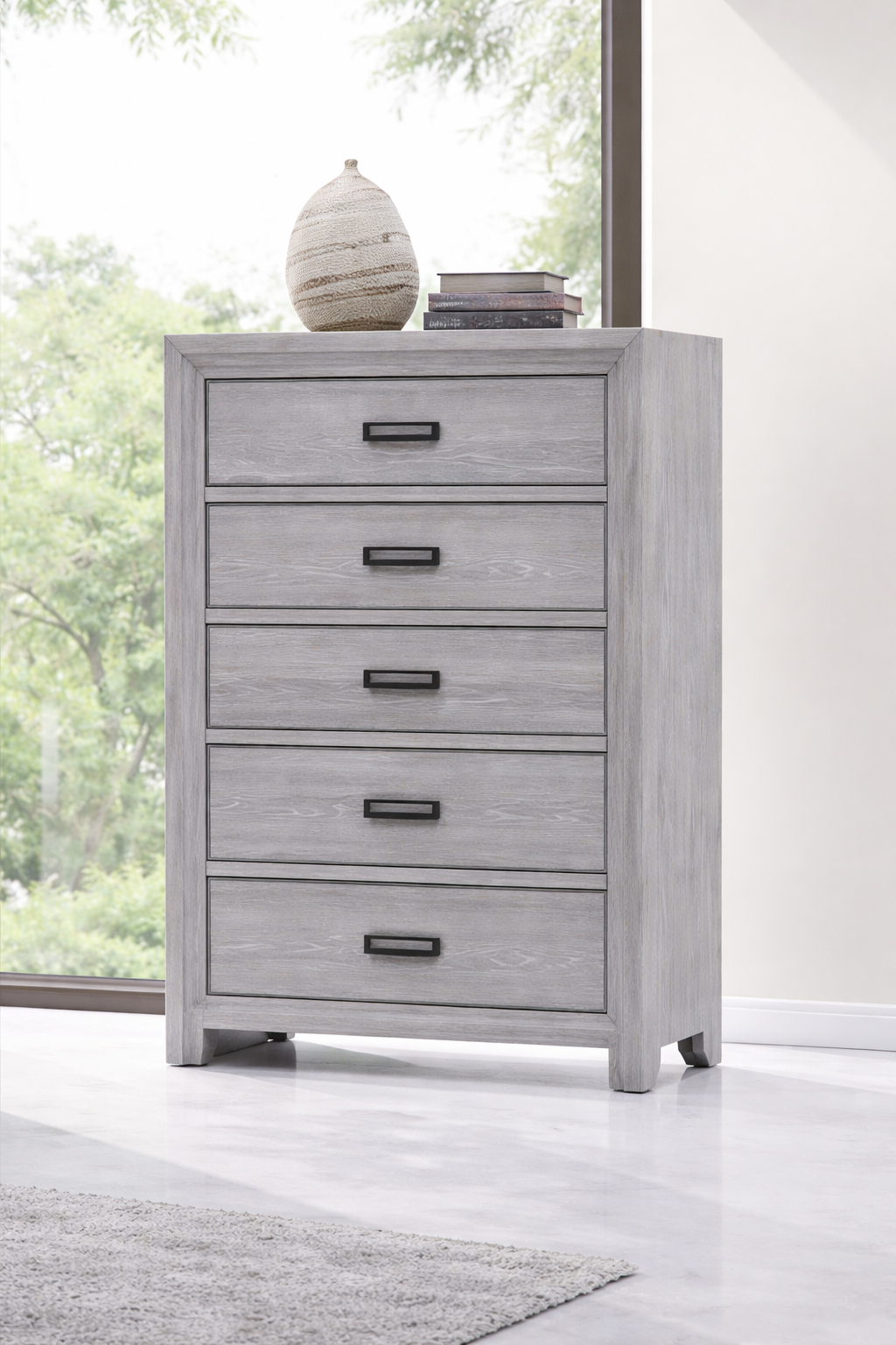 B6712 Adelaide Driftwood Upholstered Bedroom Set