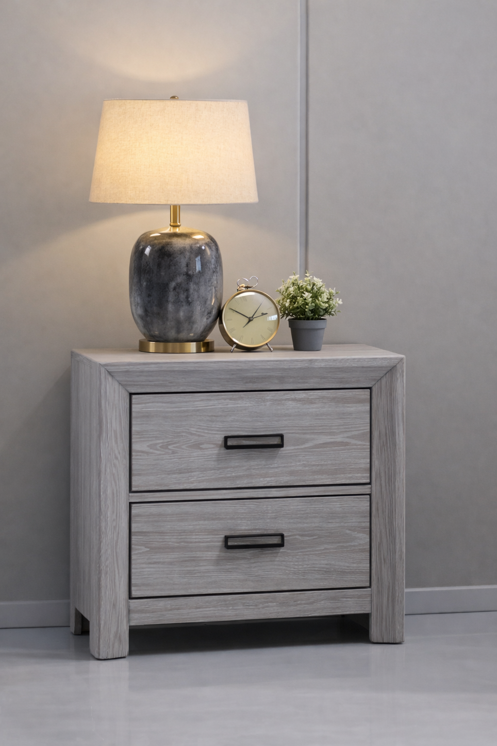 B6712 Adelaide Driftwood Upholstered Bedroom Set