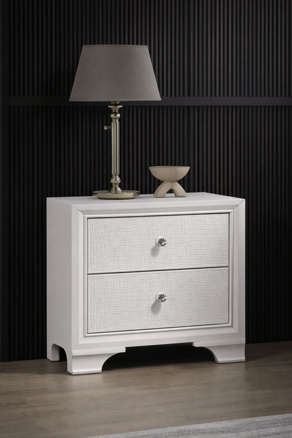 B4300 Lyssa Oat & Frost Bedroom Group (LED)