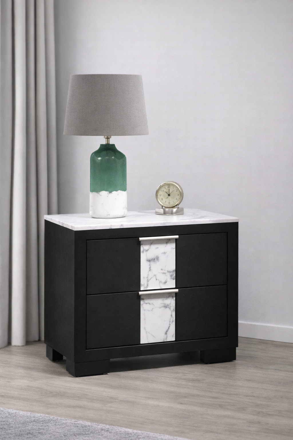 B6835 Rangley Black Panel Bedroom Set