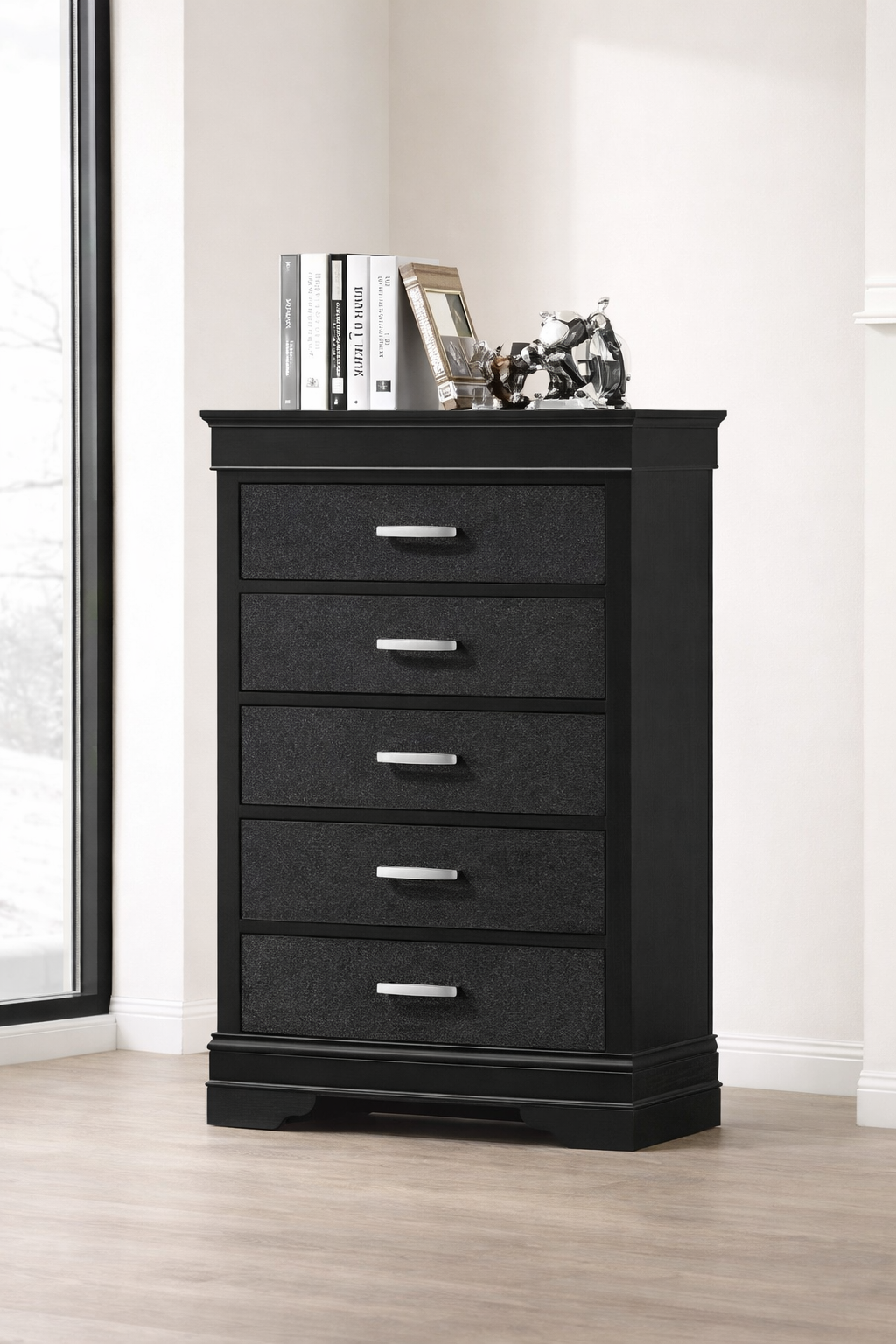 B6918 Amalia Black Bedroom Group