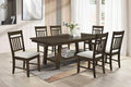 EspressoDining Table & 6 Chairs Set