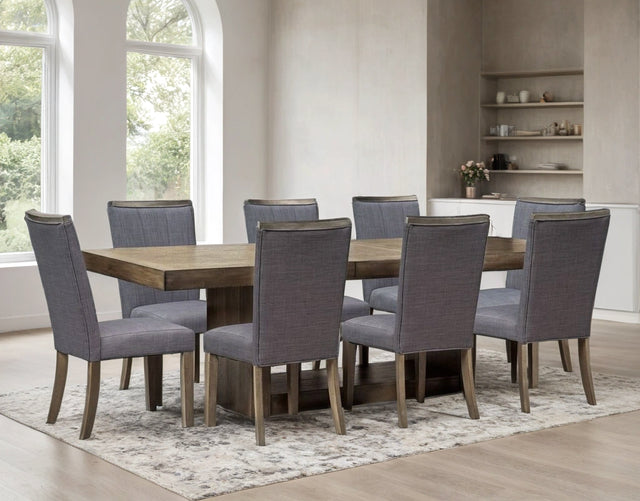 Dining Table + 8 Chair Set