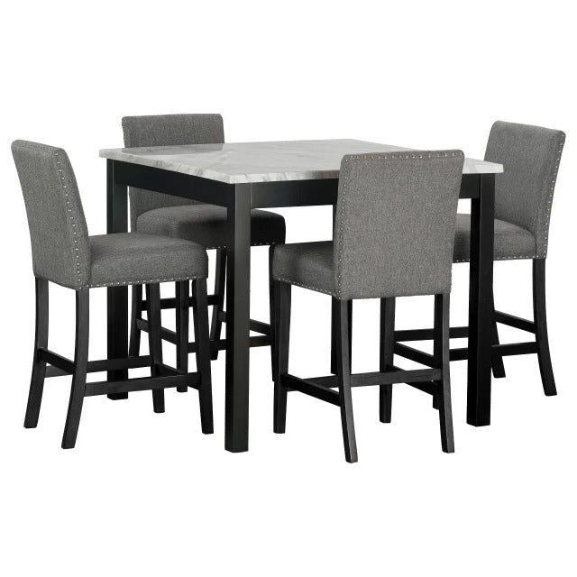 Dior Pub Table with 4 Chair Set