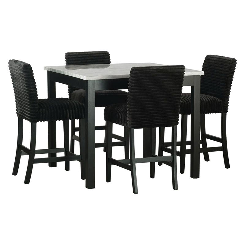 Dior Pub Table with 4 Chair Set