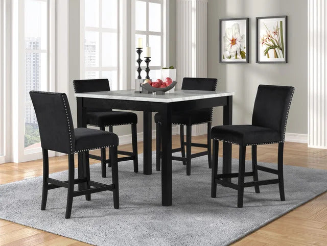 Dior Pub Table with 4 Chairs Set