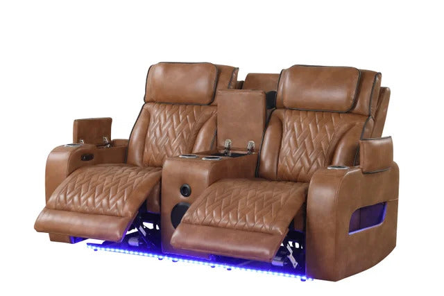 3PC Brown Power Reclining Set