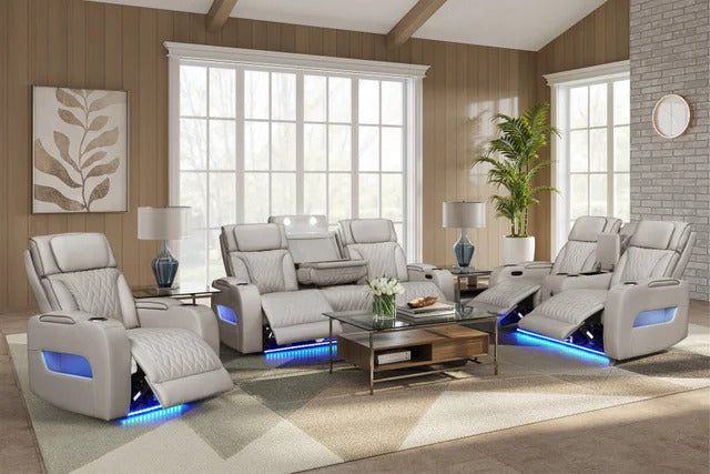 3PC Sand Power Reclining Set