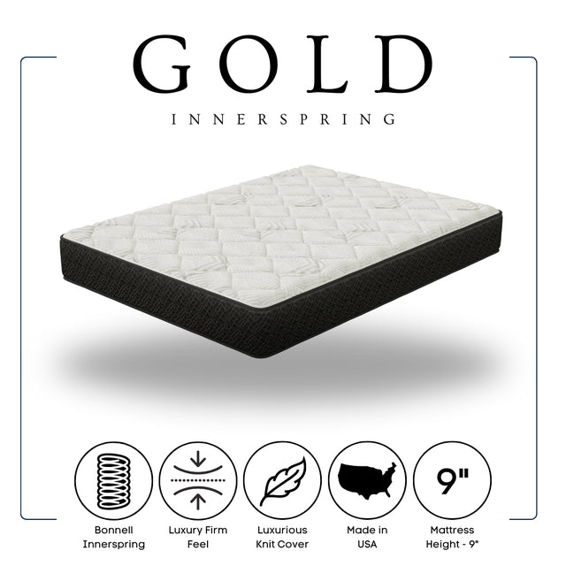 Gold 9″ Luxury Firm Innerspring Mattress