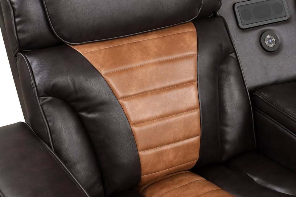 Ibiza POWER Brown 2 tone Reclining Sectional