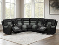 Jordan2 Black 2 tone Reclining Sectional