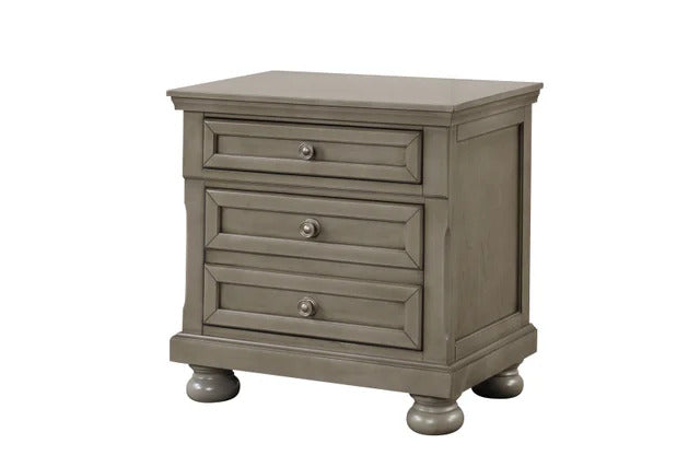 Magnolia20 Grey platform Bedroom Set w felt lined drawers