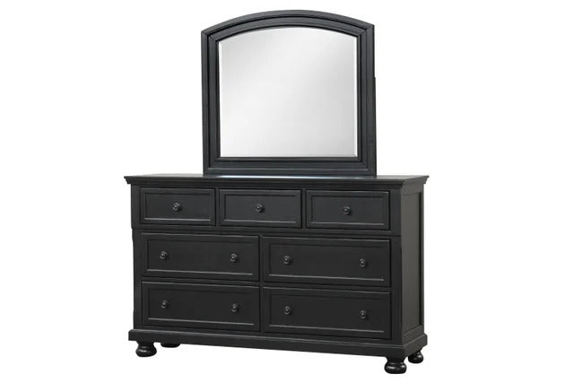 Magnolia30 Black platform Bedroom Set with felt lined drawers