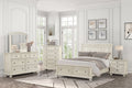 Magnolia40 White platform 4pc bedroom set