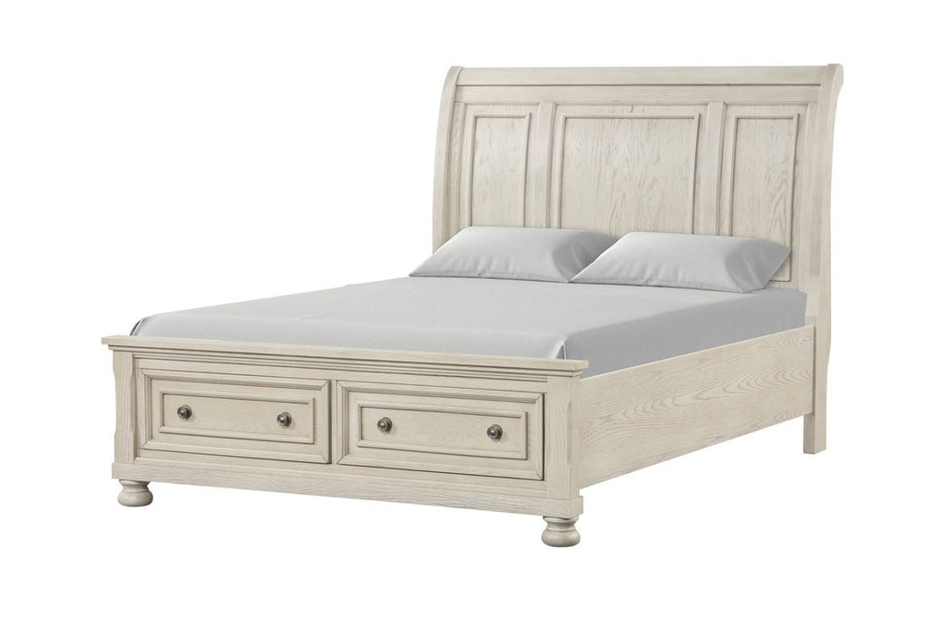 Magnolia40 White platform 4pc bedroom set