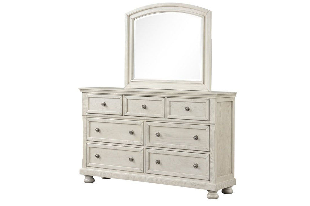 Magnolia40 White platform 4pc bedroom set
