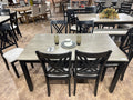 2430 Eloise 7-Piece Dining Set – Light Grey