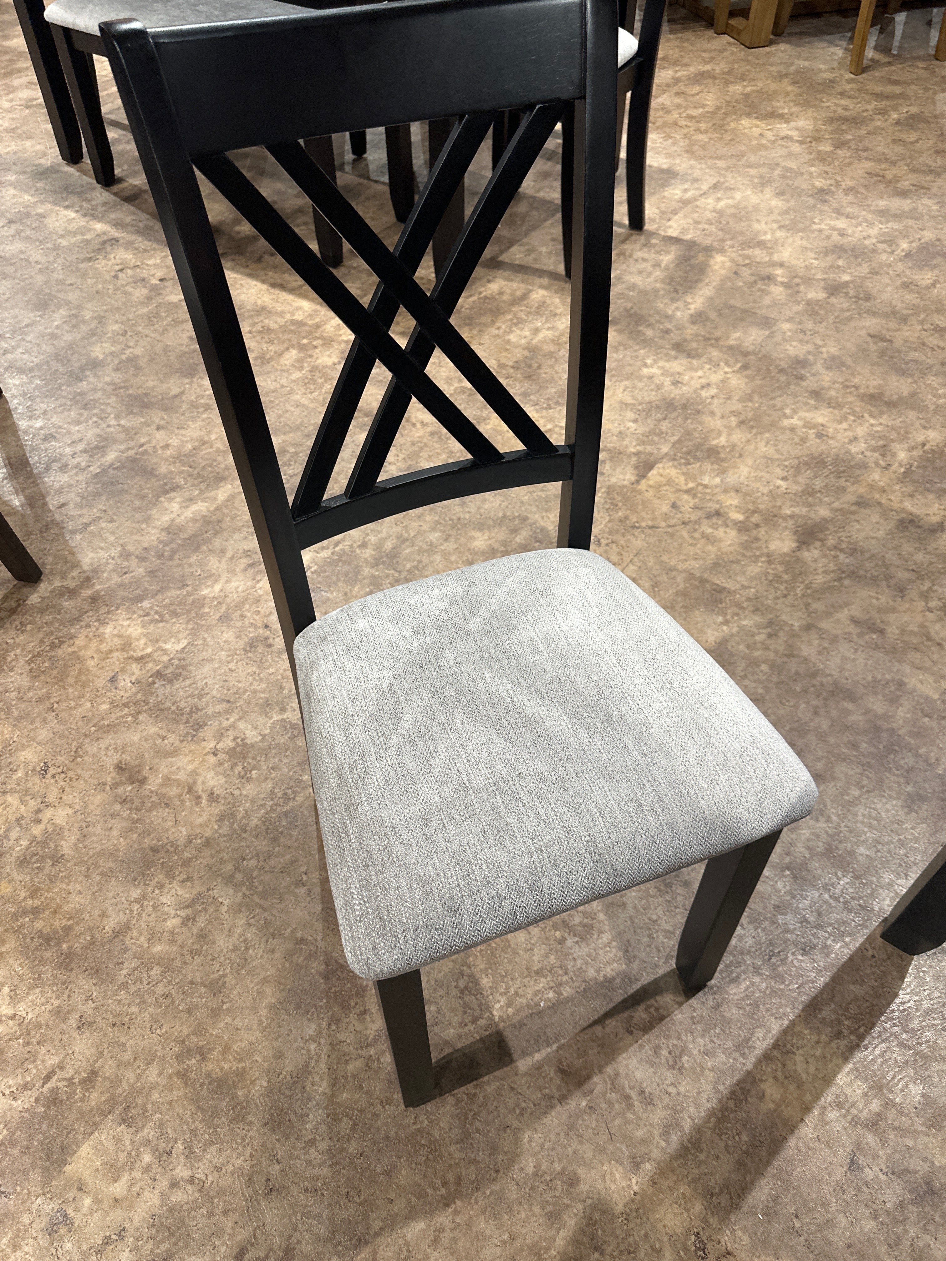 2430 Eloise 7-Piece Dining Set – Light Grey