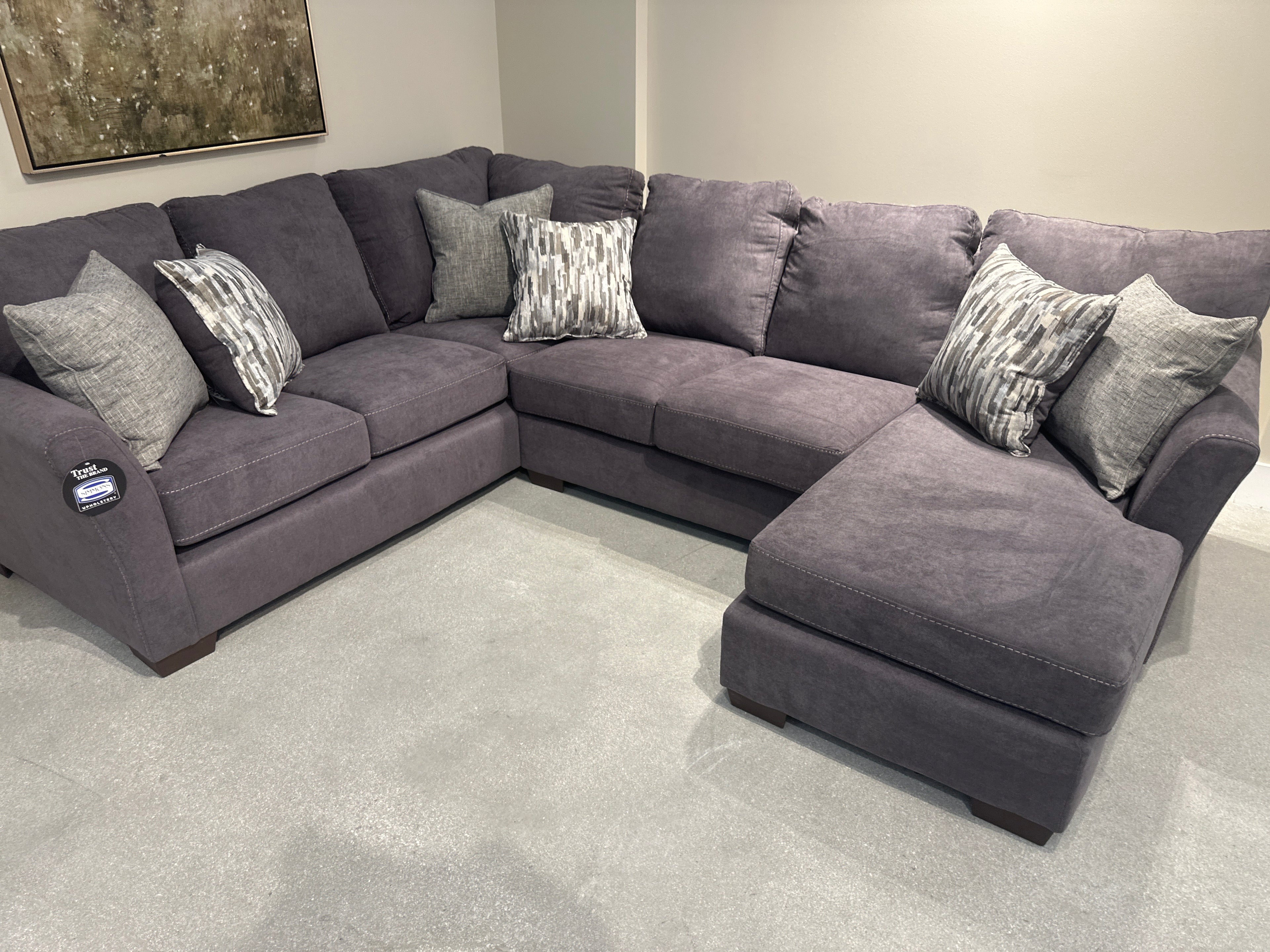 7058 Passport Blue oversized sectional