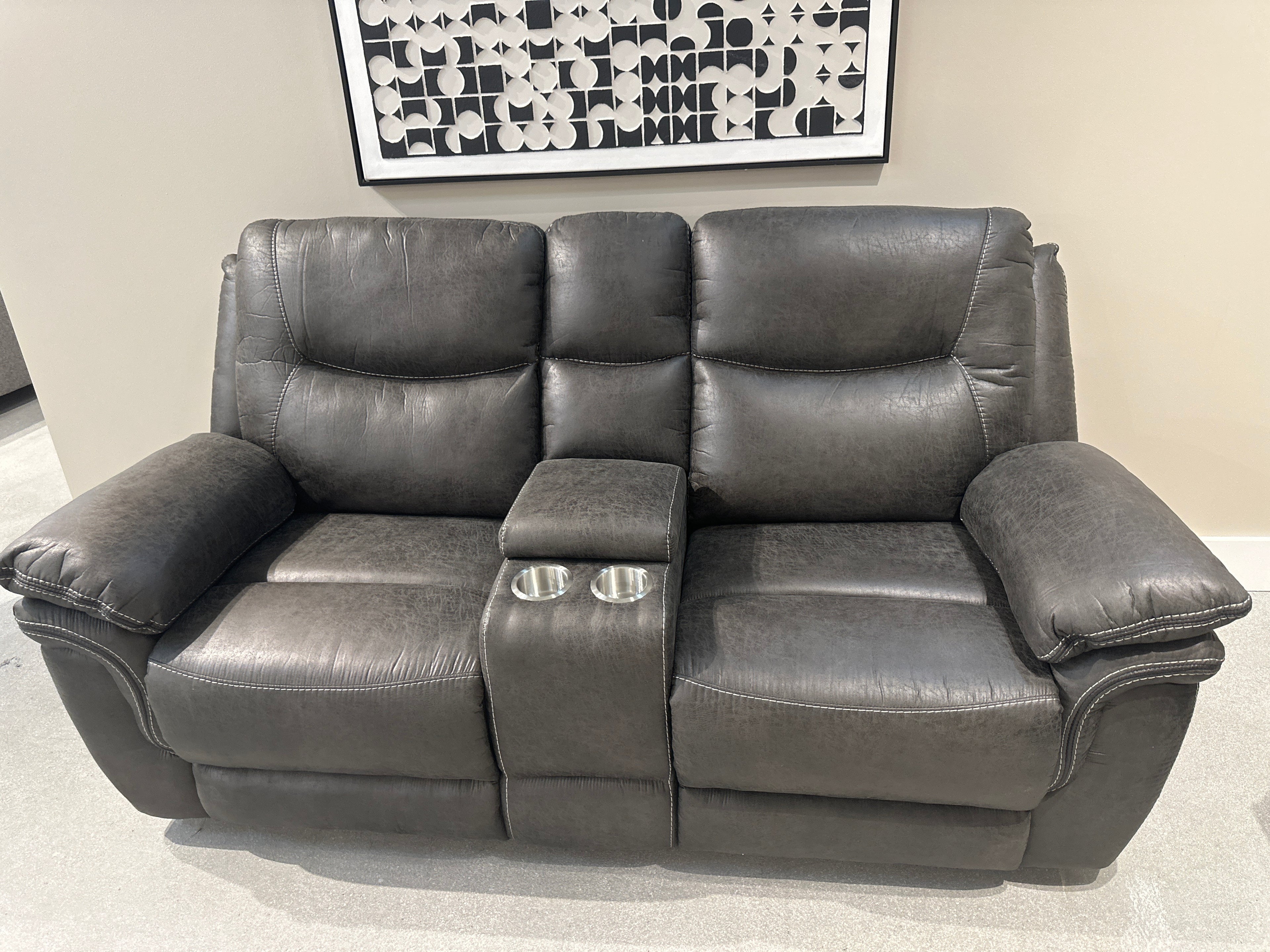 709 Sullivan grey Sofa and Loveseat