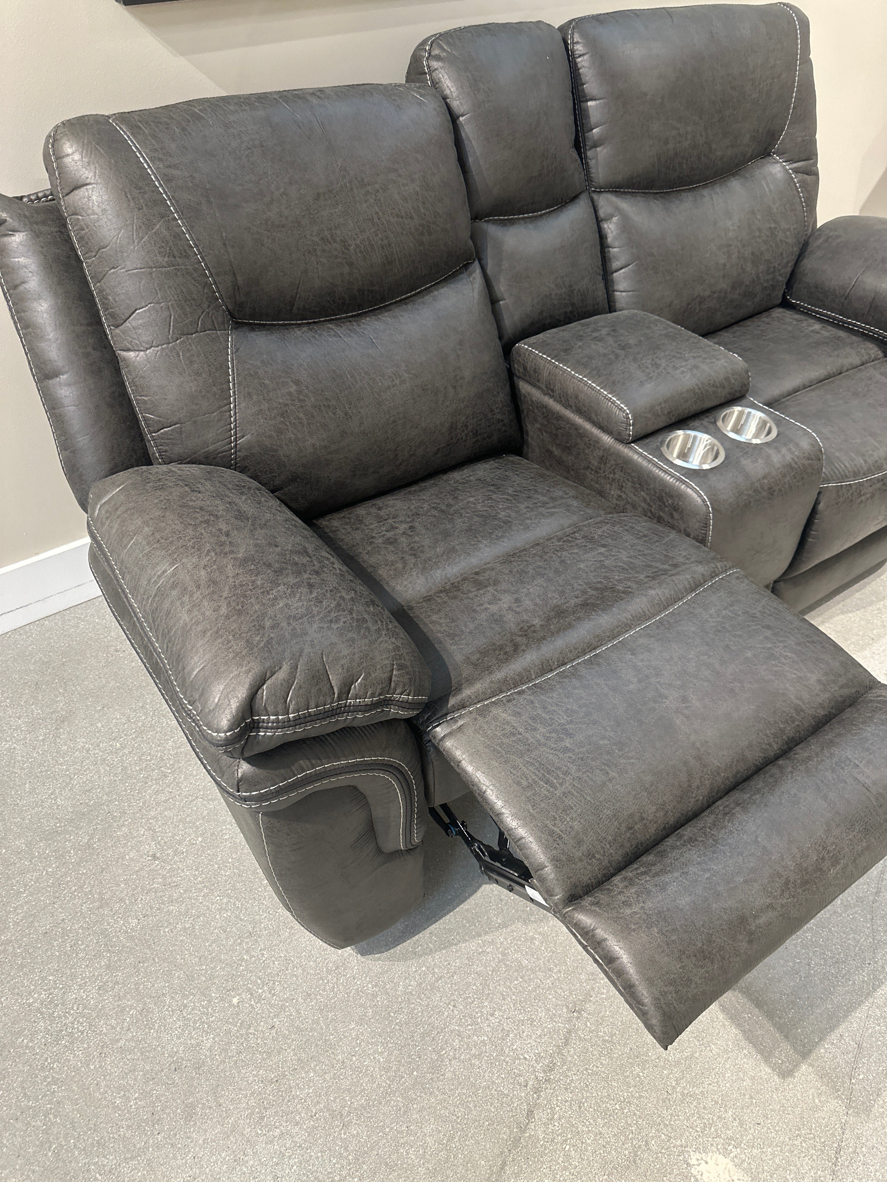 709 Sullivan grey Sofa and Loveseat