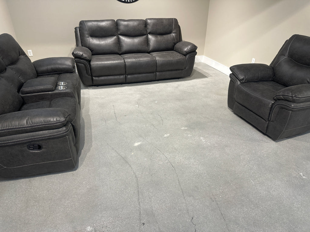 709 Sullivan grey Sofa and Loveseat